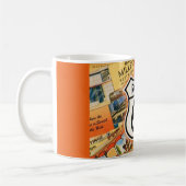 Route 66 Farbige Postkarte Kaffeetasse (Links)