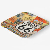 Route 66 Farbige Postkarte Pappteller (Gewinkelt)