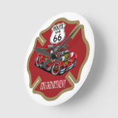Route 66 Feuerwehr Uhr (Winkel)