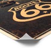Route 66 Fill Up & Go Litho Poster (Ecke)