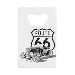 Route 66 Flaschenöffner aus rostfreiem Stahl