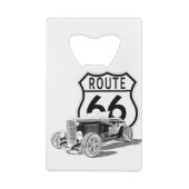 Route 66 Flaschenöffner aus rostfreiem Stahl (Rückseite)