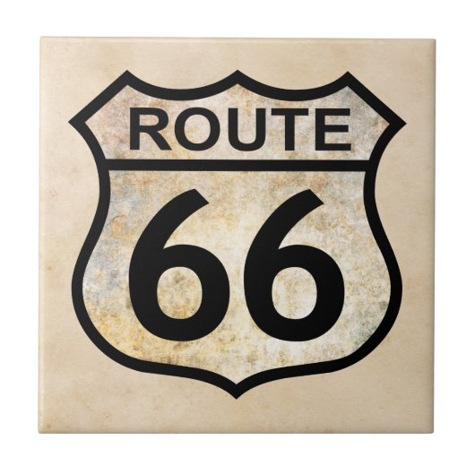 Route 66 fliese (Vorderseite)