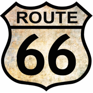 Route 66 fotoskulptur schlüsselanhänger