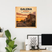 Route 66 Galena Bergbaustadt-Erbe Poster (Heimbüro)