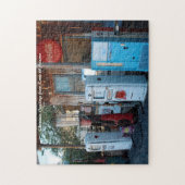 Route 66 Gasstation Arizona.Weihnachtsgrüße Puzzle (Vertikal)