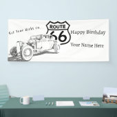 Route 66 Geburtstagsbanner Banner (Messe)