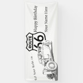 Route 66 Geburtstagsbanner Banner (Vertikal)