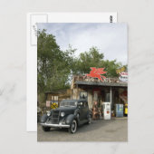 Route 66 General Store & Gas Station Postkarte (Vorne/Hinten)
