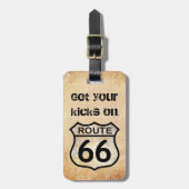 Route 66 gepäckanhänger (Vorderseite vertikal)