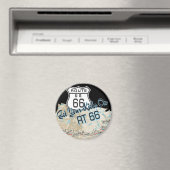 Route 66 Geschenke Magnet (In Situ (Geschirrspüler))