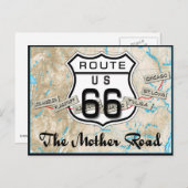 Route 66 Geschenke Postkarte 2 (Vorne/Hinten)