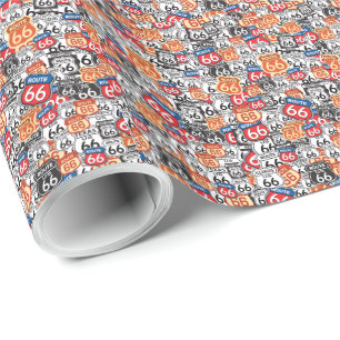 Route 66 geschenkpapier