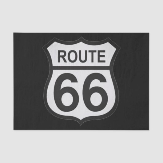 Route 66 Geschenkpapier Seidenpapier (Vorderseite)