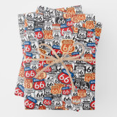 Route 66 geschenkpapier set (Beispiel)