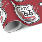 Route 66 Gifts Geschenkpapier (Rolleneckpunkt)