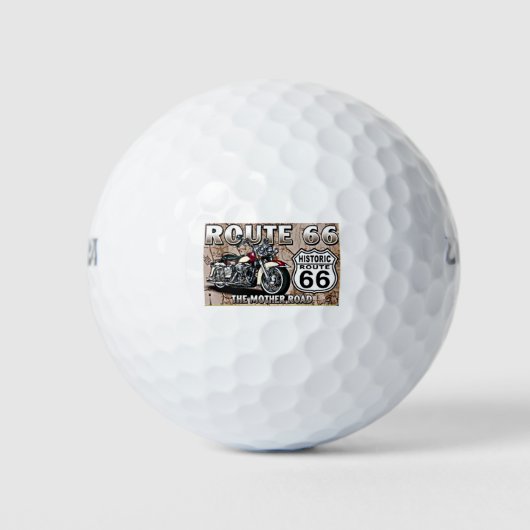 ***ROUTE 66*** GOLFBALL (Vorderseite)