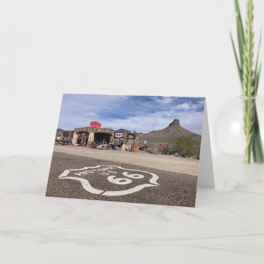 route 66 greeting card (blank inside) karte (Vorderseite)