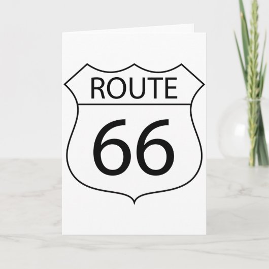 Route 66 Greeting Cards Karte (Vorderseite)