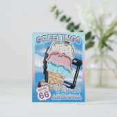 Route 66 Greetings Williams Arizona Postcard Postkarte (Stehend Vorderseite)