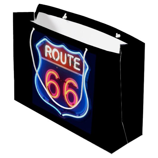 Route 66 große geschenktüte (Rückseite Schrägansicht)