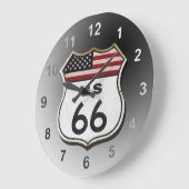 Route 66 große wanduhr (Winkel)