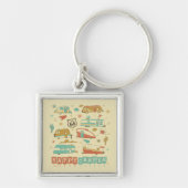 Route 66 Happy Camper Schlüsselanhänger (Vorne)