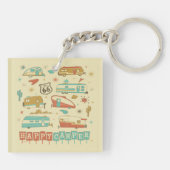 Route 66 Happy Camper Schlüsselanhänger (Rückseite)