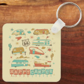 Route 66 Happy Camper Schlüsselanhänger (Rückseite)