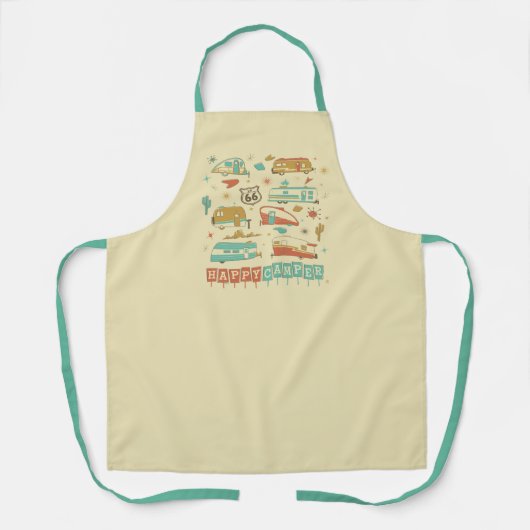 Route 66 Happy Camper Schürze (Vorderseite)