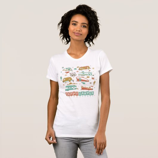 Route 66 Happy Camper T-Shirt (Vorne ganz)