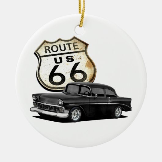 Route 66 Hardtop Keramik Ornament (Vorne)