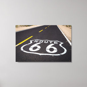 Route 66 Highway-Marker, Arizona Leinwanddruck