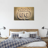 Route 66 historisches Zeichen, Arizona Leinwanddruck (Insitu (Schlafzimmer))