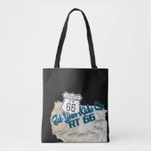 Route 66 hol dir deine kicks tote tasche (Vorderseite)