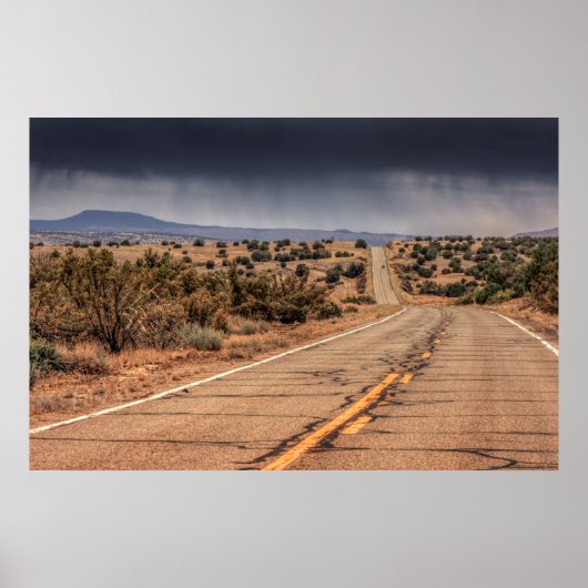 Route 66 in der Wüste Poster (Vorne)