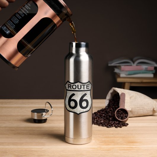 Route 66 isolierte Wasserflasche Trinkflasche (Kaffee)