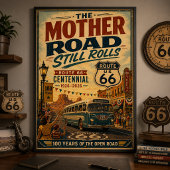 Route 66 Jahrhundertfeier Straßenbilder Poster