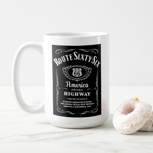 Route 66 kaffeetasse (Mit Donut)