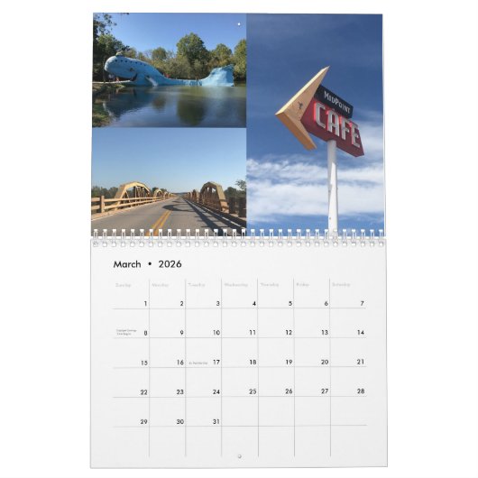 Route 66 Kalender (Mär 2026)