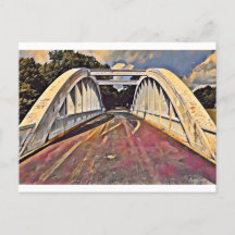 Route 66 Kansas - Rainbow Bridge Oil Painting