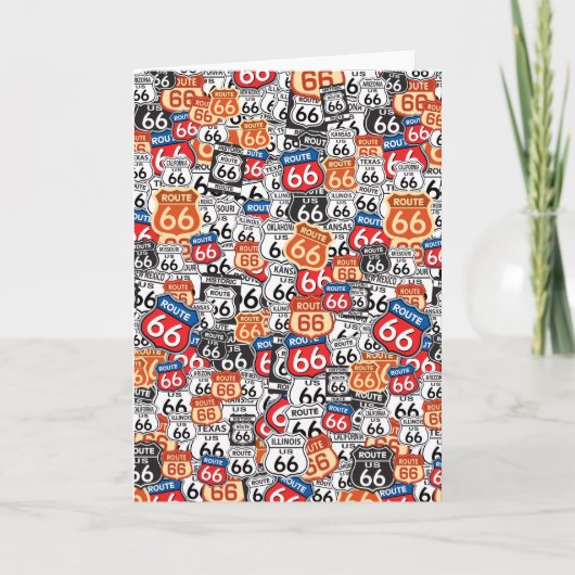 Route 66 karte (Vorderseite)