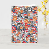Route 66 karte (Gelbe Blume)