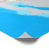 Route 66 Karte Poster (Ecke)