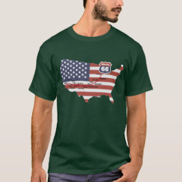 Route 66 Karte T-Shirt