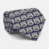 Route 66 Kartenschild Neck Tie Krawatte (Gerollt)