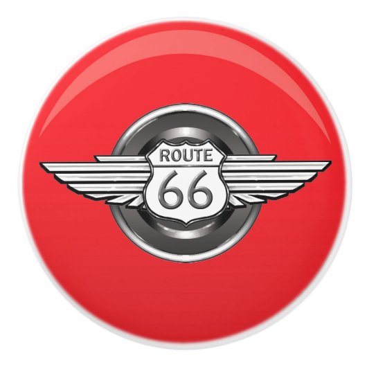 Route 66 Keramiken Knobs - SRF Keramikknauf (Vorderseite)
