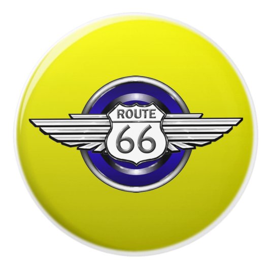 Route 66 Keramiken Knobs - SRF Keramikknauf (Vorderseite)