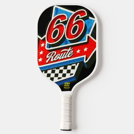 Route 66 Kicks Pickleball Schläger (Rückseite)