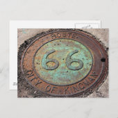 Route 66 Kingman Arizona Postkarte (Vorne/Hinten)